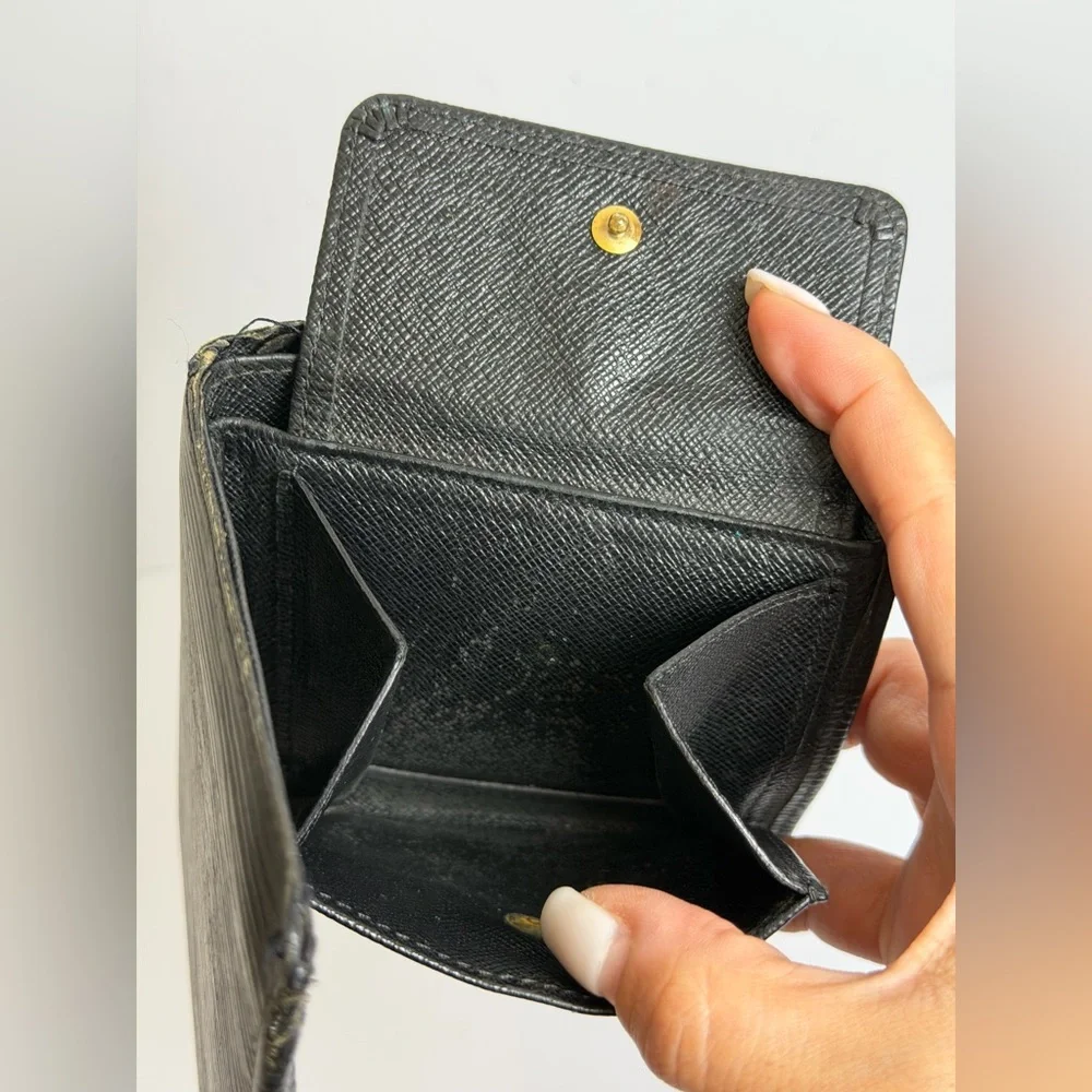 Louis Vuitton Black Epi Leather Bifold Wallet